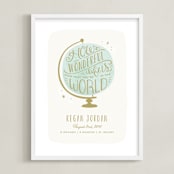 "How Wonderful" - Personalized Art Print in Night Sky by Laura Hankins - Framed