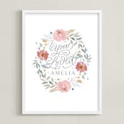 "You Are So Loved Little One" - Personalized Art Print in Slate by Kristen Smith - Framed