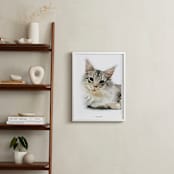 "Your Pet: Portrait Custom Text Print" - Custom Print in White by Minted - In a Room