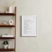 "Your Lyrics: Custom Print " - Custom Print in White by Minted - In a Room