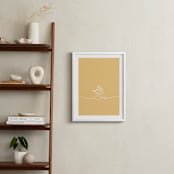 "Lost In A Book From Disney's Beauty and the Beast" - Art Print in Buttermilk by Britt Mills - In a Room