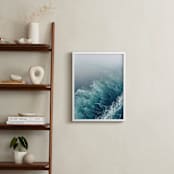 "Marbled Wake" - Art Print in Ocean Blue by studio SYLVO - In a Room