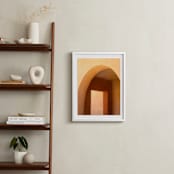 "Day to Day 1" - Art Print in Warm Peachy Yellow by Lisa Sundin - In a Room