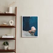 "lady in a swim cap" - Art Print in Rippling Blue by Alicia Abla - In a Room