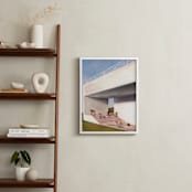 "Leisure, Interrupted" - Art Print in Sky Blue by Jordan M Gentry - In a Room