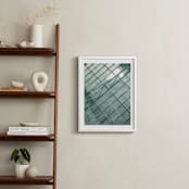 "Weaves of shadows III" - Art Print in Teal Green by Van Tsao - In a Room