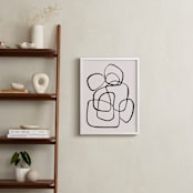 "Abstract line 1" - Art Print in cotton by Cass Loh - In a Room