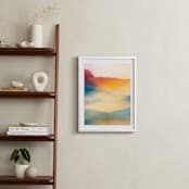 "Rays of Gold 1" - Art Print in Golden Rays by Helen Makadia - In a Room