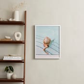 "floppy hat" - Art Print in Poolside Blue by Alicia Abla - In a Room