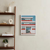 "strolling" - Art Print in Mid Century Rust by Alicia Abla - In a Room