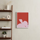 "Flower I" - Art Print in Coral by letterfix - In a Room