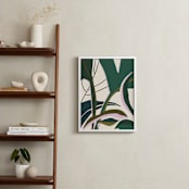 "Botanic" - Art Print in emerald by Anastasia Makarova - In a Room