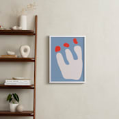 "Summer in Bloom" - Art Print in Meadow Blue by Kisco Print Shop - In a Room