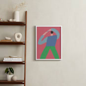 "Stretch 3" - Art Print in Denim by Elliot Stokes - In a Room