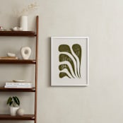 "Growth I" - Art Print in Olive Green by Alisa Galitsyna - In a Room