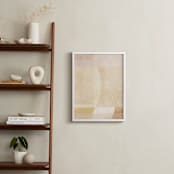 "Shades of neutral." - Art Print in calming beige by Dawn Smith - In a Room