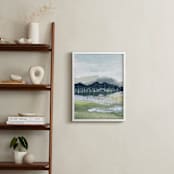 "Sapphire Ridge 1" - Art Print in Deep Blue by Lara Eckerman - In a Room