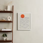 "Infinite Expectation" - Art Print in Tangerine by Adelyn T. - In a Room