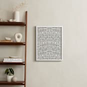 "Weaving Doodle" - Art Print in Espresso by Katie Zimpel - In a Room