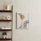 "Sunset getaway" - Art Print in Ecru by Creo Study - In a Room