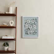"Go For It" - Art Print in Sky Blue by Gwen Bedat - In a Room