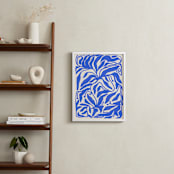 "Azure Flow" - Art Print in Blue by Black Botanic - In a Room