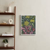 "Mediterranean Bush" - Art Print in Merlot by Cecilia Battaini - In a Room