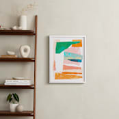 "Happy Memories nº1" - Art Print in Peachy Coral by Dominique Vari - In a Room