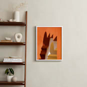 "Moroccan Angles I" - Art Print in Terracotta by Lisa Sundin - In a Room