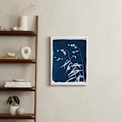 "Sea Oats Cyanotype" - Art Print in Ocean by Renée Stramel - In a Room