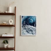 "Rolling Out II" - Art Print in Ultramarine by Carole Crohan - CaroleeXpressions - In a Room
