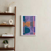 "Boho Screenprint II" - Art Print in Grape Funk by Jenna Skead - In a Room