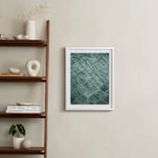 "Weaves of shadows II" - Art Print in Teal Green by Van Tsao - In a Room