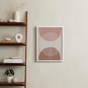 "Baked Earth Shapes" - Art Print in Baked Earth by Emanuela Carratoni - In a Room