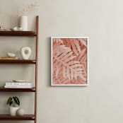 "Pink Ferns" - Art Print in Delicate Pink by Emanuela Carratoni - In a Room
