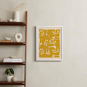 "Floor Plan" - Art Print in Honey by Beth Vassalo - In a Room