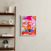 "Orange Rush" - Art Print in orange by Lisa McLean - In a Room