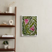 "Seeking balance" - Art Print in Forest Green by Rushmi - In a Room