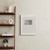 "Sand and Sea 1" - Art Print in Taupe Sand by Shawna Urban - In a Room