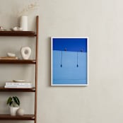 "Blues!" - Art Print in Vibrant Teal Blue by Diana K. Garrett - In a Room