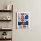 "Boho Screenprint III" - Art Print in Grape by Jenna Skead - In a Room