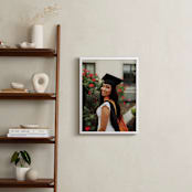 "The Big Picture: Graduation Framed Photo" - Framed Photo in White by Minted - In a Room