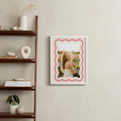 "Wavy: Framed Photo" - Framed Photo in Seashell by Robert and Stella - In a Room