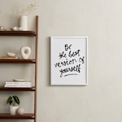 "Best Version" - Art Print in Black by Kelly Nasuta - In a Room