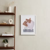 "Mixed Materials" - Art Print in Dust by Kristine Sarley - In a Room
