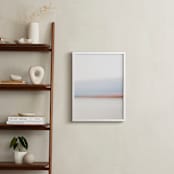 "Racing the Clock" - Art Print in Sky Blue by Jennifer Squires - In a Room