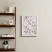 "magnolia study" - Art Print in peach by Qing Ji - In a Room