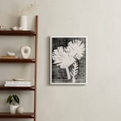 "Paper Flowers 2" - Art Print in Black and White by Angela Simeone - In a Room