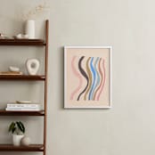 "Waves and Waves" - Art Print in Warm Sand by Elliot Stokes - In a Room