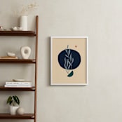"Misha" - Art Print in Cream Navy by Alex Roda - In a Room